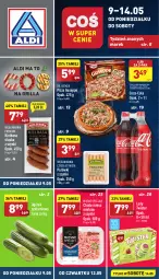 Gazetka promocyjna Aldi - Katalog spożywczy - Gazetka - ważna od 14.05 do 14.05.2022 - strona 1 - produkty: Mięso mielone z szynki, Mięso mielone, Parówki, Parówki z szynki, Ogórek, Mięsne specjały, Coca-Cola, Lody, Dr. Oetker, Pizza, Grill, Kiełbasa, Mięso, Kiełbasa śląska