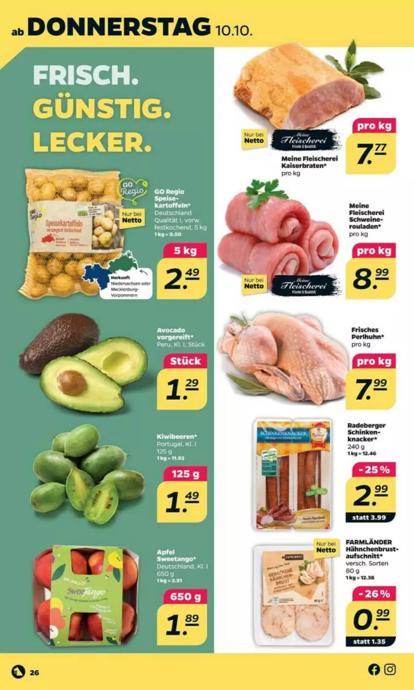 Gazetka promocyjna Netto - ważna 07.10 do 12.10.2024 - strona 24 - produkty: Avocado, Fa, Kiwi, Koc, Rust, Ser