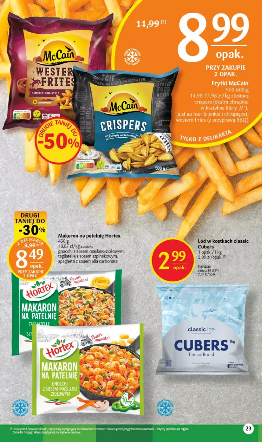 Gazetka promocyjna Delikatesy Centrum - Gazetka DC28 - ważna 20.07 do 26.07.2023 - strona 23 - produkty: Gnocchi, Hortex, Makaron, Sos, Spaghetti, Szpinak, Tagliatelle