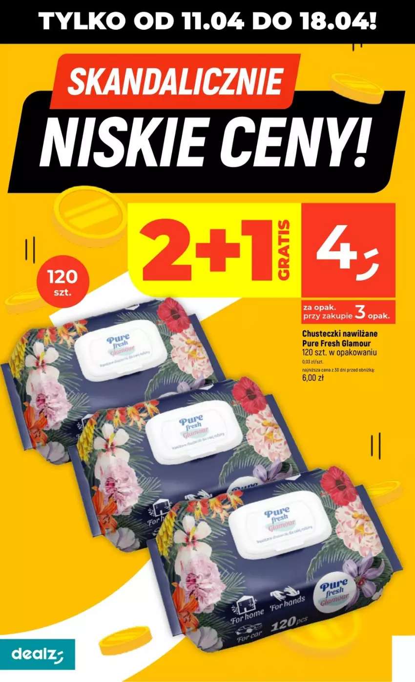 Gazetka promocyjna Dealz - SKANDALICZNIE - ważna 11.04 do 18.04.2026 - strona 8 - produkty: Chusteczki, Chusteczki nawilzane, Pur