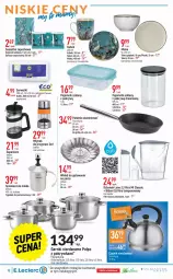 Gazetka promocyjna E Leclerc - Gazetka - ważna od 23.07 do 23.07.2022 - strona 18 - produkty: Pojemnik szklany, Ser, Por, Dzbanek, Zaparzacz, Papier, Czajnik, Młynek, Serwetki, Pojemnik, LANA, Talerz, Kubek, Dyfuzor zapachowy, Patelnia, Grill, Talerz głęboki, Miska