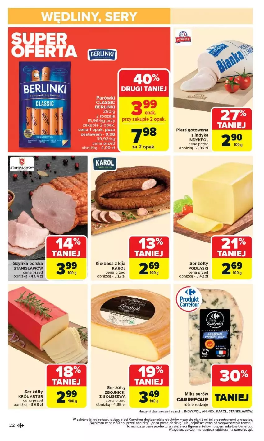 Gazetka promocyjna Carrefour - ważna 12.05 do 17.05.2025 - strona 17 - produkty: Artur, Kiełbasa, Podlaski, Ser, Szynka