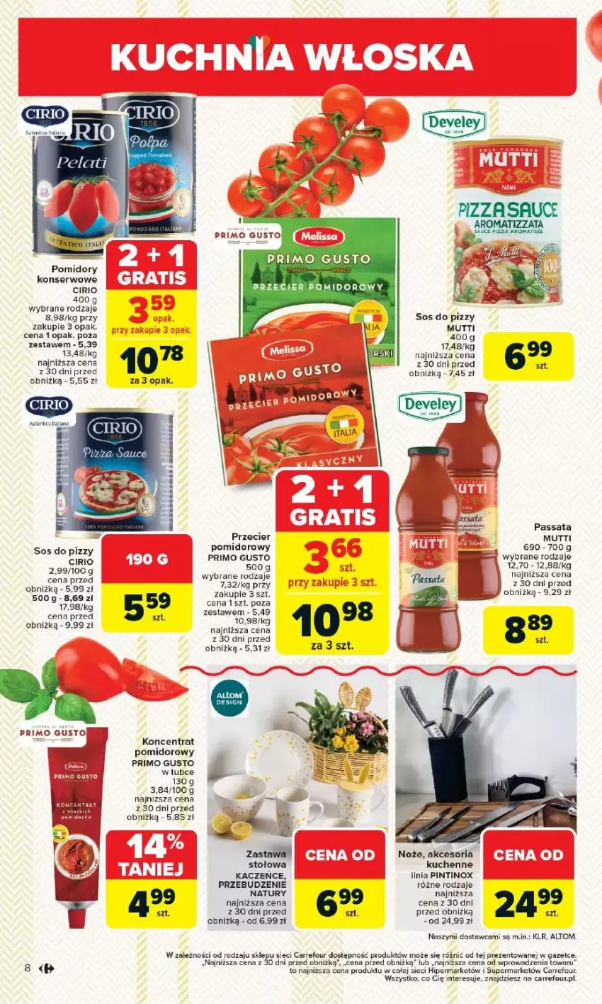 Gazetka promocyjna Carrefour - ważna 12.05 do 17.05.2025 - strona 2 - produkty: Fa, Koncentrat pomidorowy, LANA, Pomidory, Ser, Sos, Sos do pizzy