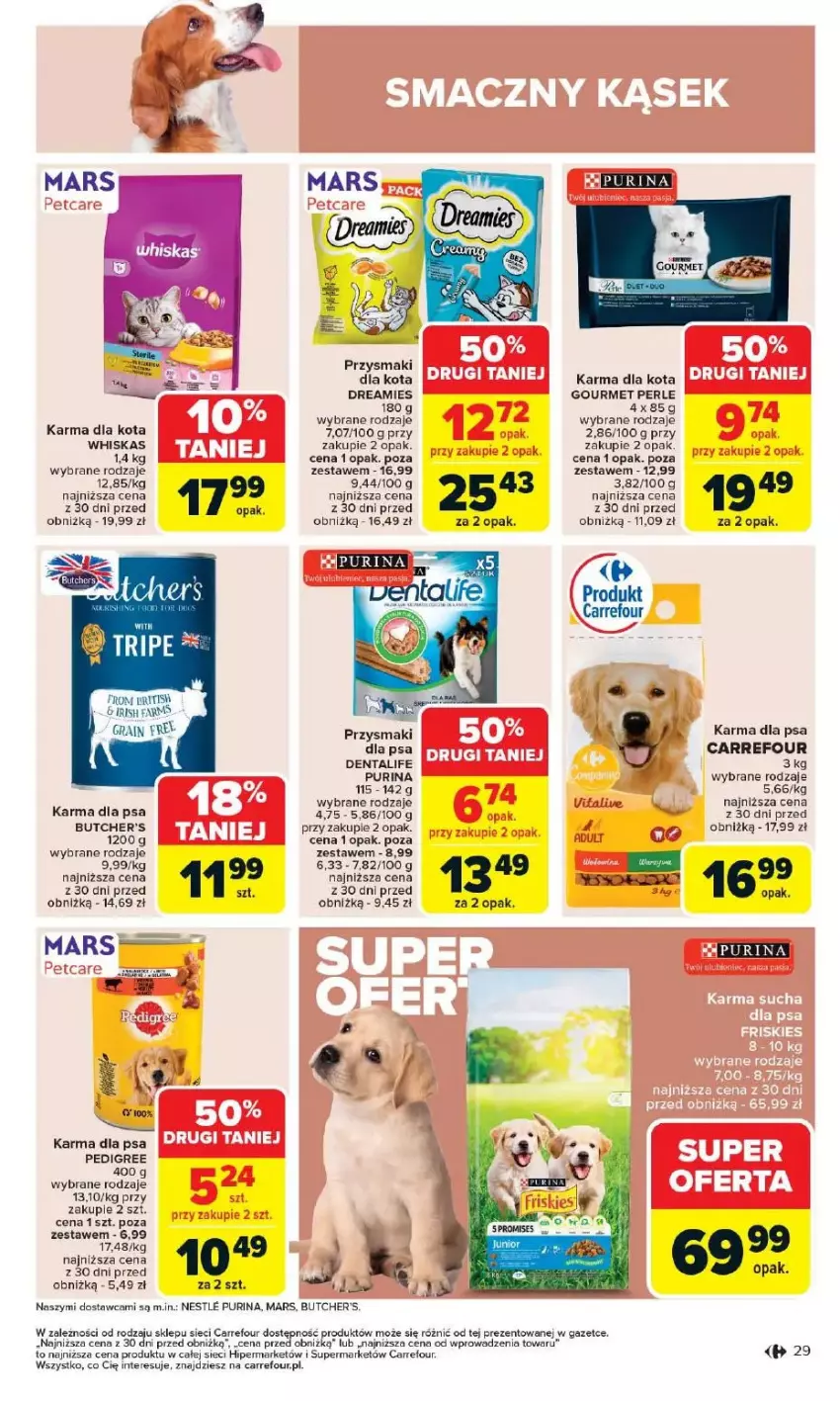 Gazetka promocyjna Carrefour - ważna 12.05 do 17.05.2025 - strona 25 - produkty: Brit, Butcher's, Fa, Gra, Mars, Pedigree, Przysmaki, Pur, Purina, Whiskas, Wiko