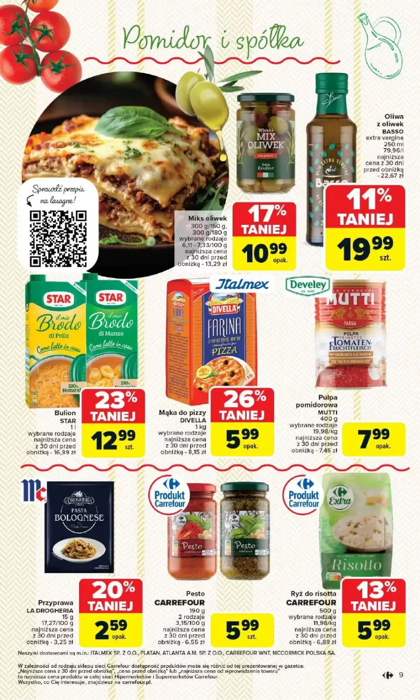 Gazetka promocyjna Carrefour - ważna 12.05 do 17.05.2025 - strona 3 - produkty: Bulion, Fa, Gin, Lion, Mąka, Mąka do pizzy, Oliwa, Oliwa z oliwek, Pesto, Ryż
