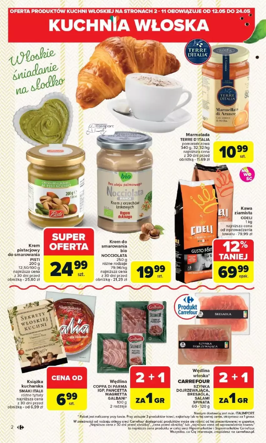 Gazetka promocyjna Carrefour - ważna 12.05 do 17.05.2025 - strona 34 - produkty: Bresaola, Galbani, Książka, Marmolada, Mola, Por, Salami, Szynka, Wędlina