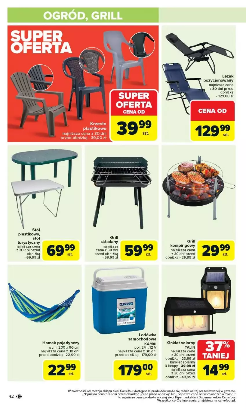 Gazetka promocyjna Carrefour - ważna 12.05 do 17.05.2025 - strona 39 - produkty: Grill, Hama, Lodówka, Stół