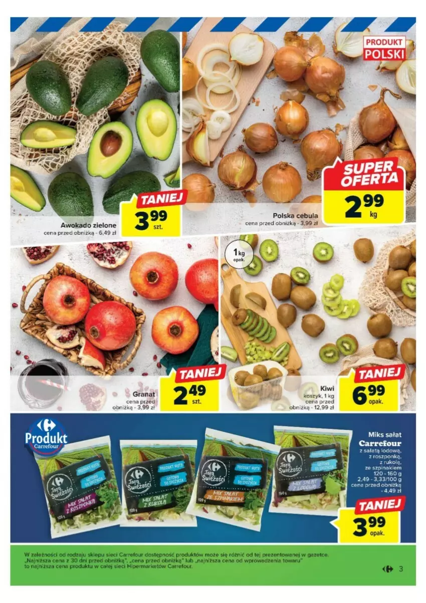 Gazetka promocyjna Carrefour - ważna 13.11 do 18.11.2023 - strona 10 - produkty: Cebula, Gra, Granat, Kiwi, Kosz