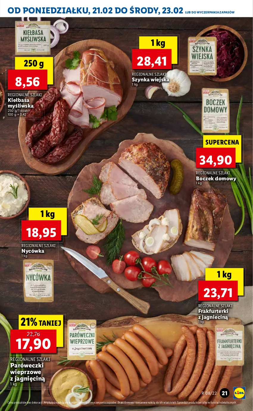 Gazetka promocyjna Lidl - GAZETKA - ważna 21.02 do 23.02.2022 - strona 21 - produkty: Boczek