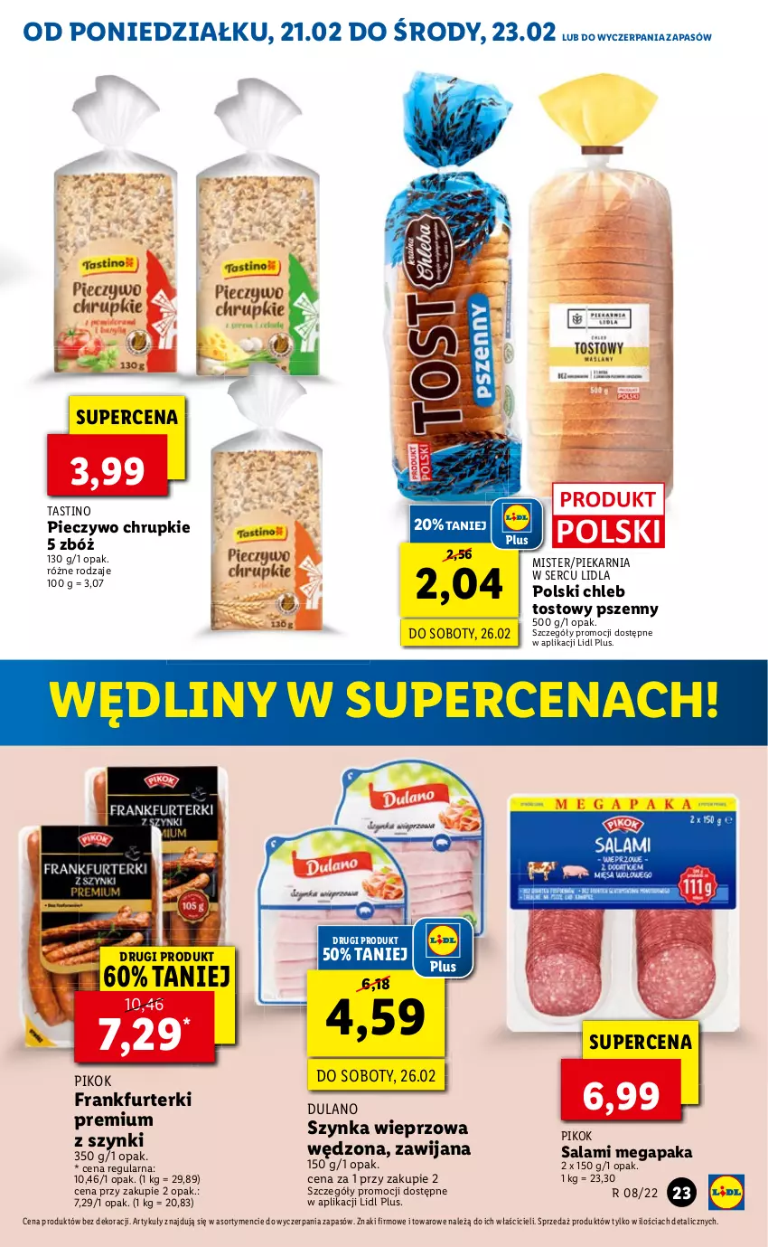 Gazetka promocyjna Lidl - GAZETKA - ważna 21.02 do 23.02.2022 - strona 23 - produkty: Chleb, Piec