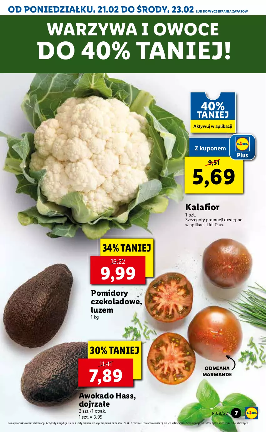 Gazetka promocyjna Lidl - GAZETKA - ważna 21.02 do 23.02.2022 - strona 7 - produkty: Pomidory