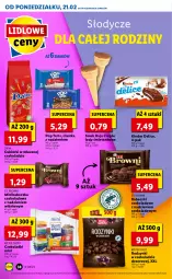 Gazetka promocyjna Lidl - GAZETKA - Gazetka - ważna od 23.02 do 23.02.2022 - strona 38 - produkty: Ciastka, Ser, Por, Cukier, Sport, Rodzynki, Deser, Cukierki, Ritter Sport, Kinder, Babeczki