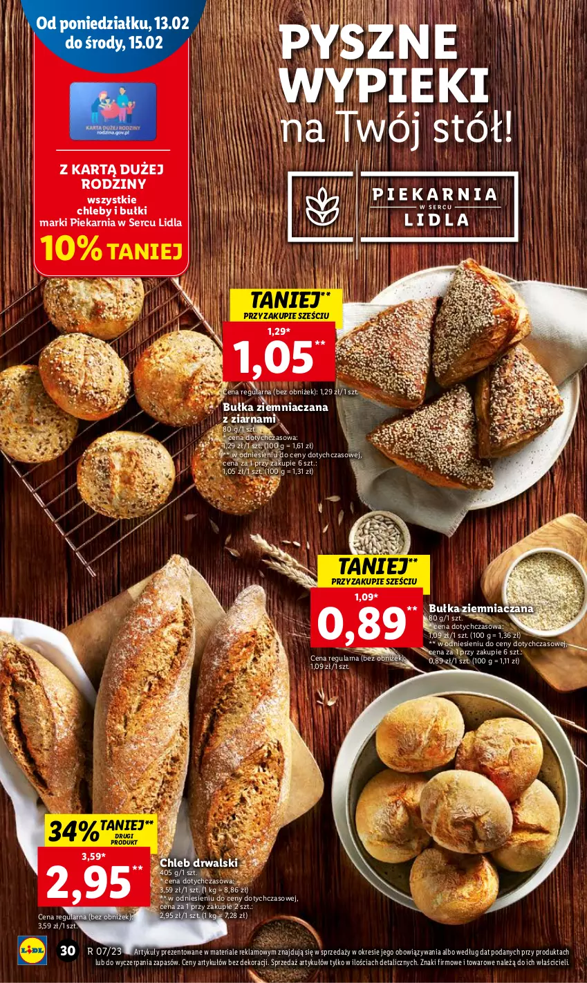 Gazetka promocyjna Lidl - GAZETKA - ważna 13.02 do 15.02.2023 - strona 32 - produkty: Bułka, Chleb, Ser, Stół