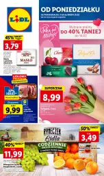 Gazetka promocyjna Lidl - GAZETKA - Gazetka - ważna od 15.02 do 15.02.2023 - strona 1 - produkty: Ser, Koc, Tulipan, Praliny, Mlekovita, Pomarańcze, Bukiet, Deser, Wino, Masło, Mleko
