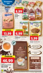 Gazetka promocyjna Lidl - GAZETKA - Gazetka - ważna od 15.02 do 15.02.2023 - strona 44 - produkty: Top, Kawa ziarnista, Migdały, Bell, Cars, Chia, Kawa, Wafle, Bella, Cappuccino, Precelki
