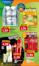 Gazetka promocyjna Lidl - GAZETKA - Gazetka - ważna od 15.02 do 15.02.2023 - strona 50 - produkty: Sok, Coca-Cola, Oranżada, Woda mineralna, Woda, Cisowianka