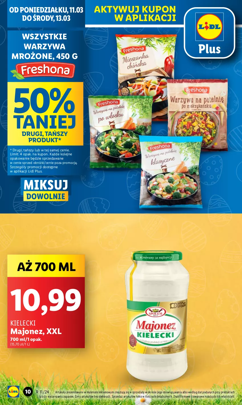 Gazetka promocyjna Lidl - GAZETKA - ważna 11.03 do 13.03.2024 - strona 12 - produkty: Majonez, Olej, Warzywa