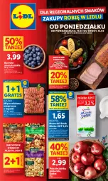 Gazetka promocyjna Lidl - GAZETKA - Gazetka - ważna od 13.03 do 13.03.2024 - strona 1 - produkty: Mięso mielone, Gra, Mięso, Jabłka, Mleko