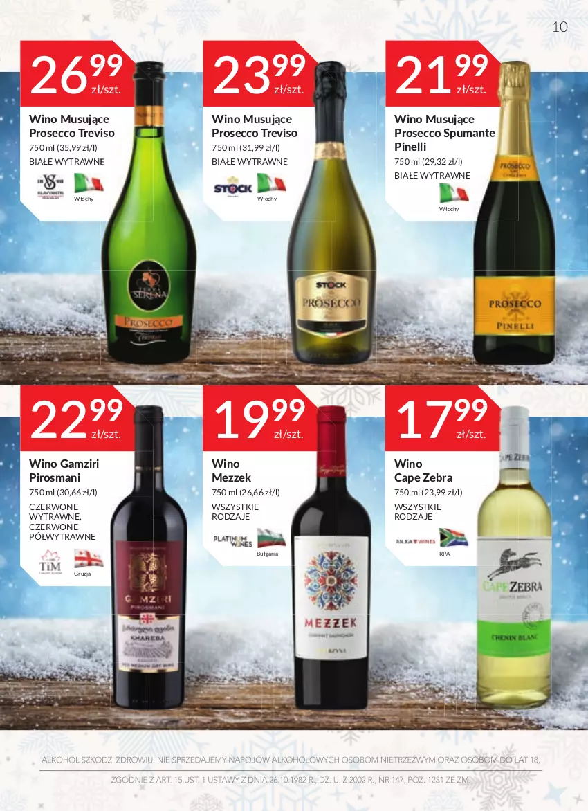 Gazetka promocyjna Stokrotka - Katalog Sylwester - ważna 27.12.2021 do 13.01.2022 - strona 10 - produkty: Mus, Prosecco, Puma, Wino, Wino musujące