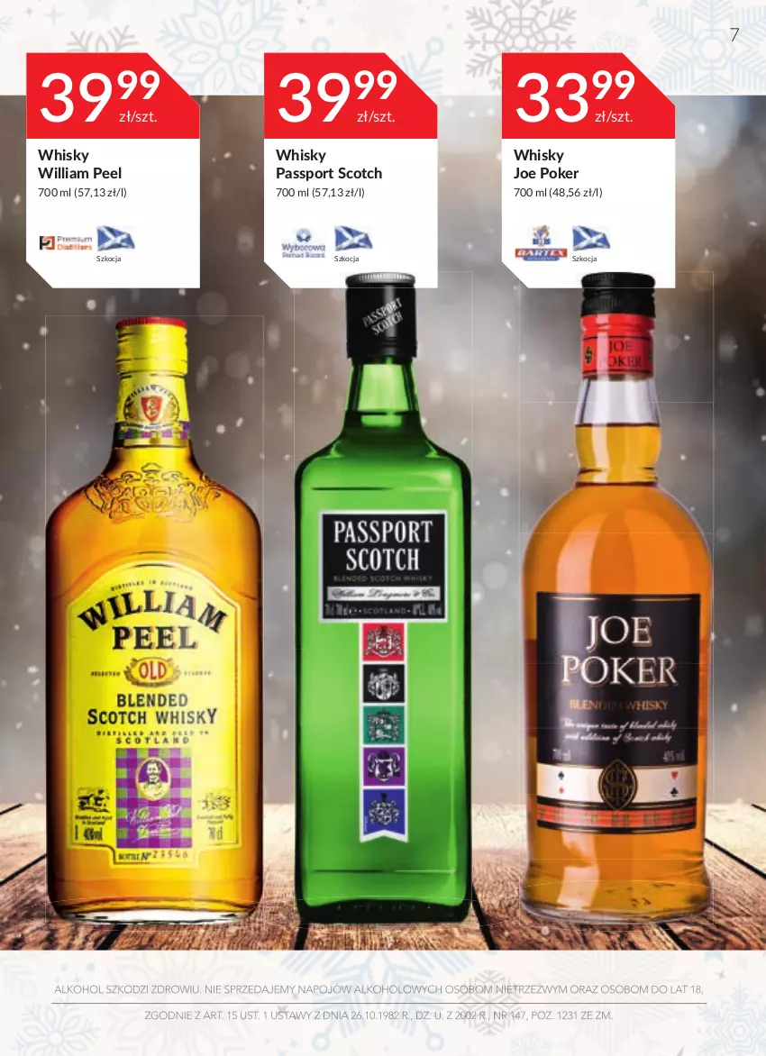 Gazetka promocyjna Stokrotka - Katalog Sylwester - ważna 27.12.2021 do 13.01.2022 - strona 7 - produkty: Koc, Passport Scotch, Por, Sport, Whisky