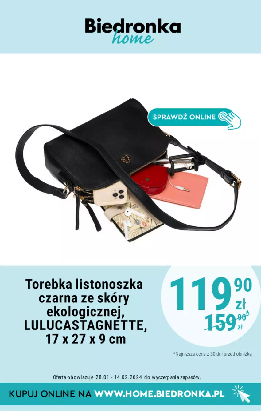 Gazetka promocyjna Biedronka - Biedronka Home - Gazetka - Biedronka.pl - ważna 28.01 do 11.02.2024 - strona 11 - produkty: Torebka