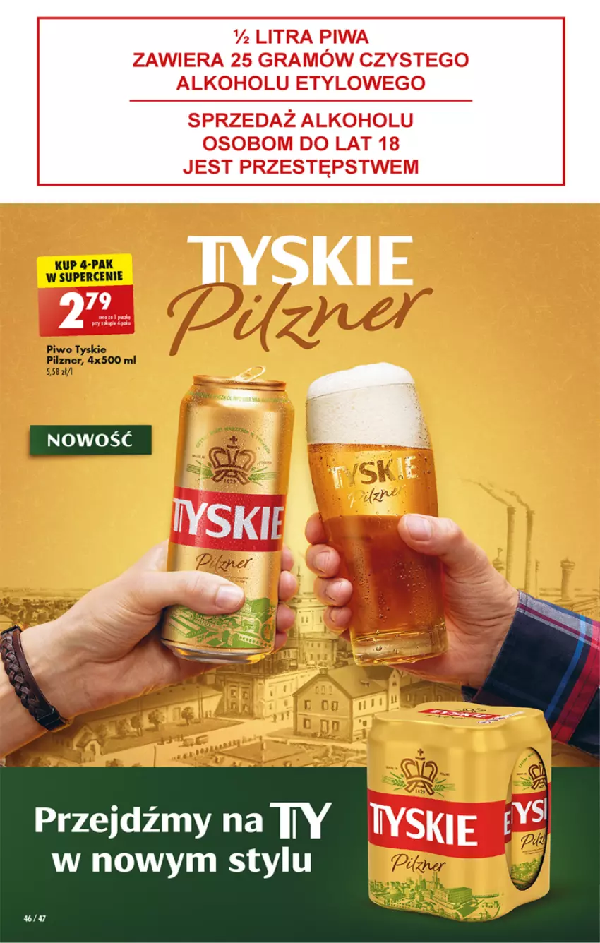 Gazetka promocyjna Biedronka - W tym tygodniu - ważna 04.08 do 10.08.2022 - strona 46 - produkty: Piwo, Tyskie