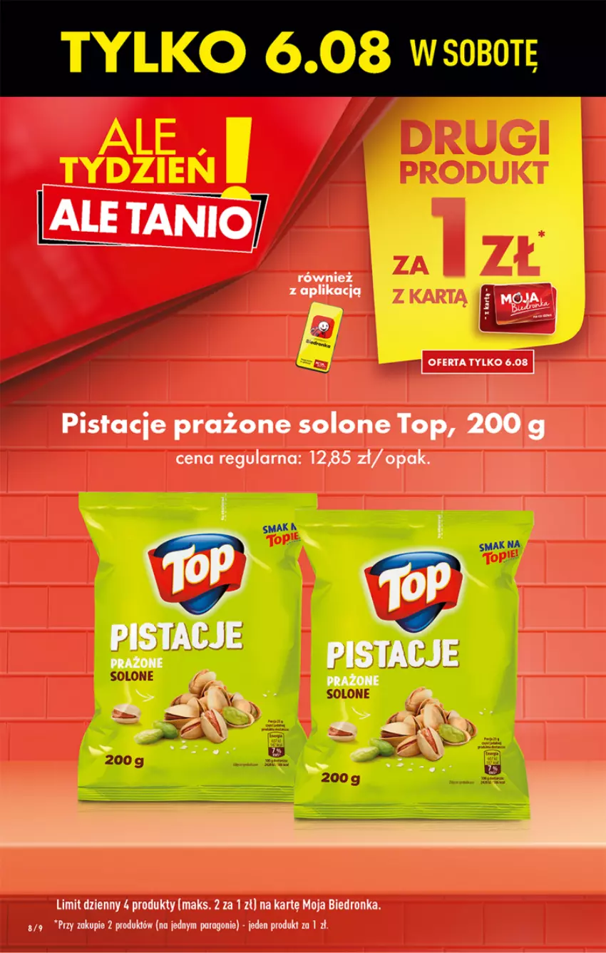 Gazetka promocyjna Biedronka - W tym tygodniu - ważna 04.08 do 10.08.2022 - strona 8 - produkty: Pistacje