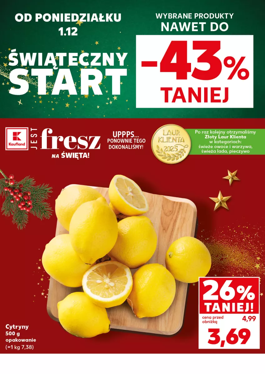 Gazetka promocyjna Kaufland - Mocny Start - ważna 01.12 do 03.12.2025 - strona 2 - produkty: Cytryny