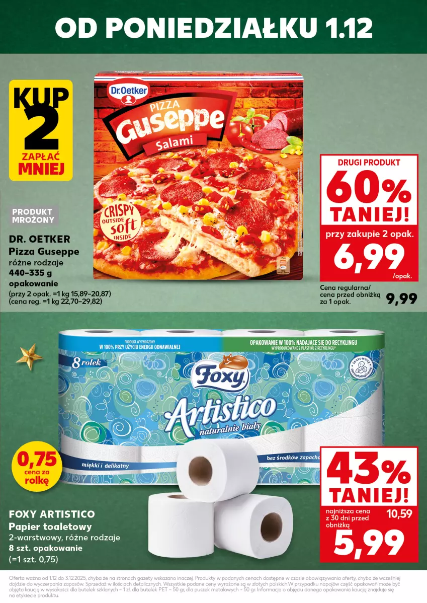 Gazetka promocyjna Kaufland - Mocny Start - ważna 01.12 do 03.12.2025 - strona 3 - produkty: Dr. Oetker, Foxy, Papier, Papier toaletowy, Pizza