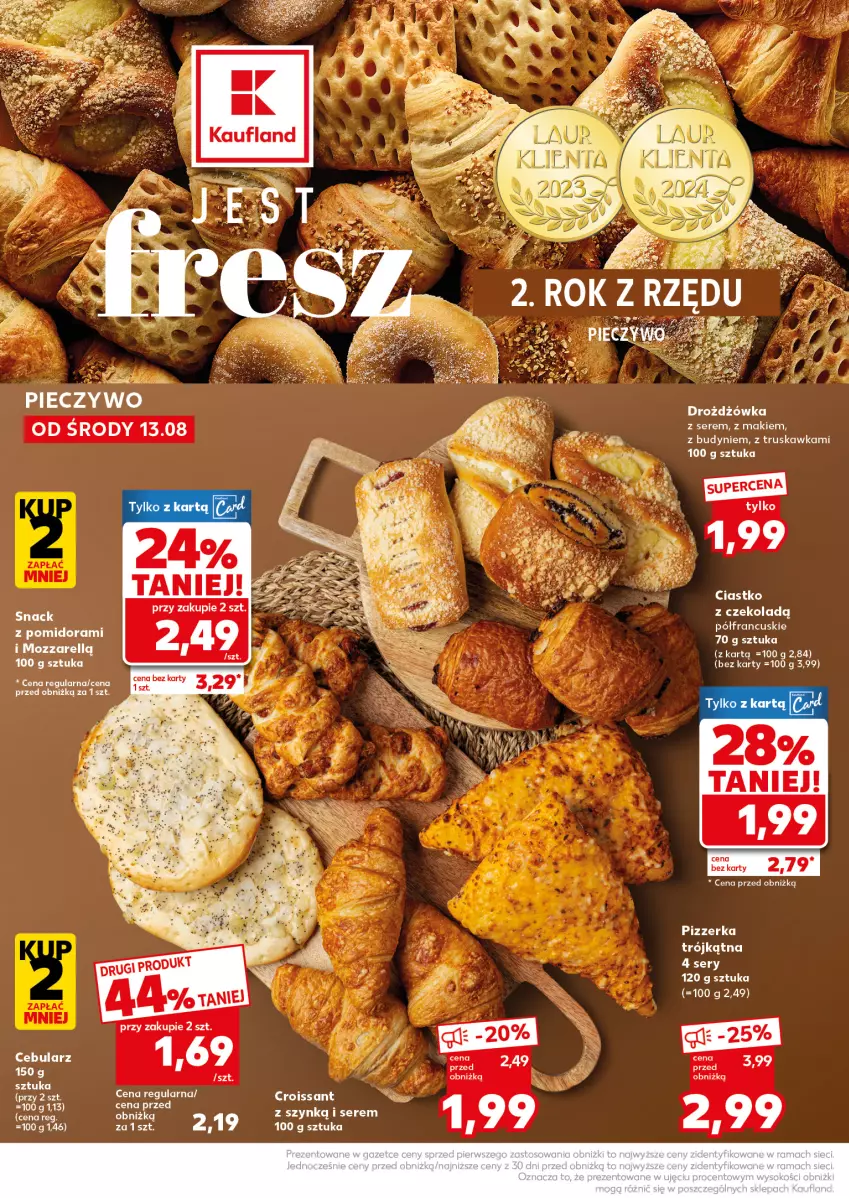 Gazetka promocyjna Kaufland - Mocny Start - ważna 18.08 do 20.08.2025 - strona 14 - produkty: Croissant, Piec, Pieczywo, Ser