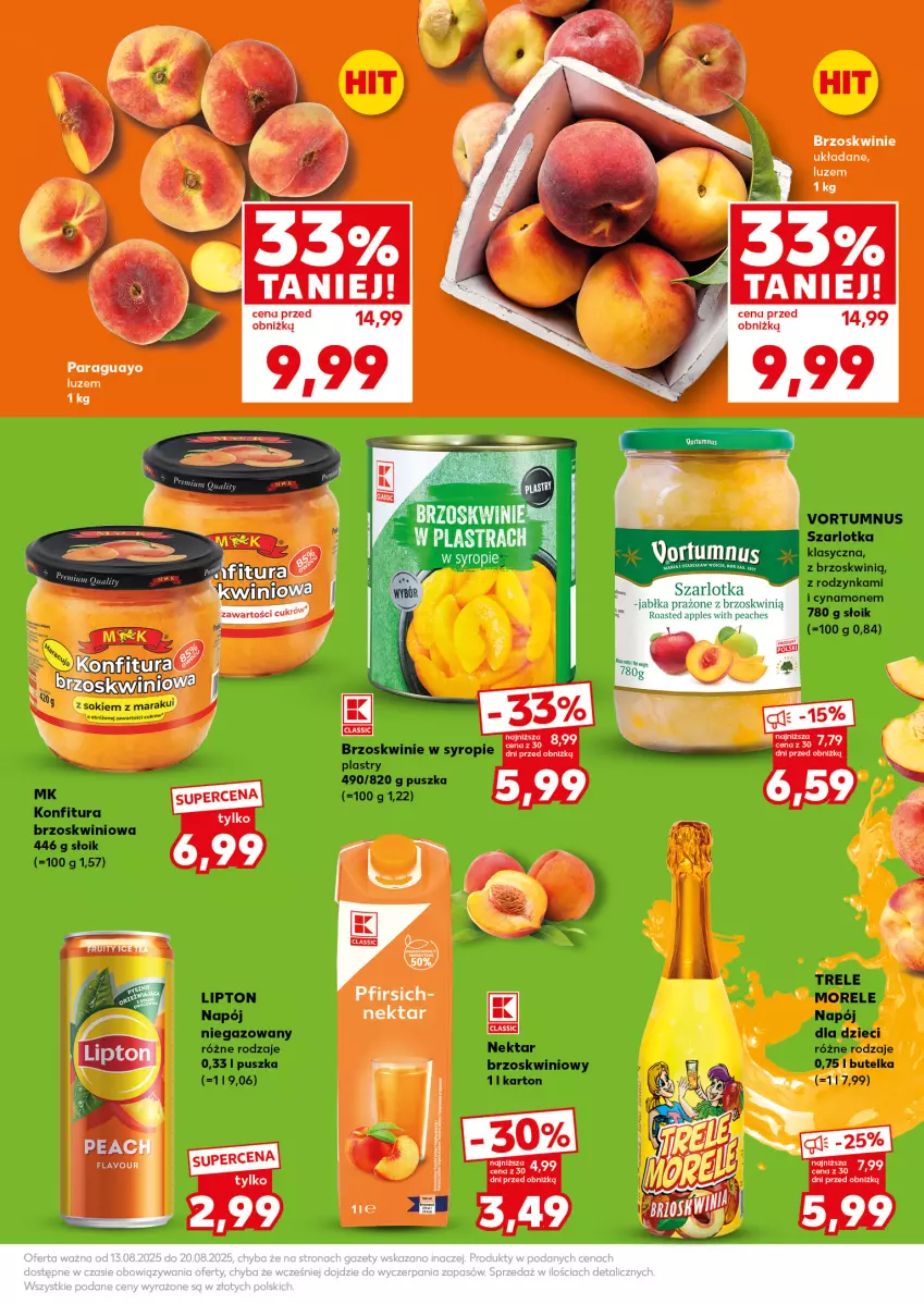 Gazetka promocyjna Kaufland - Mocny Start - ważna 18.08 do 20.08.2025 - strona 17 - produkty: Brzoskwinie, Nektar, Por, Sos
