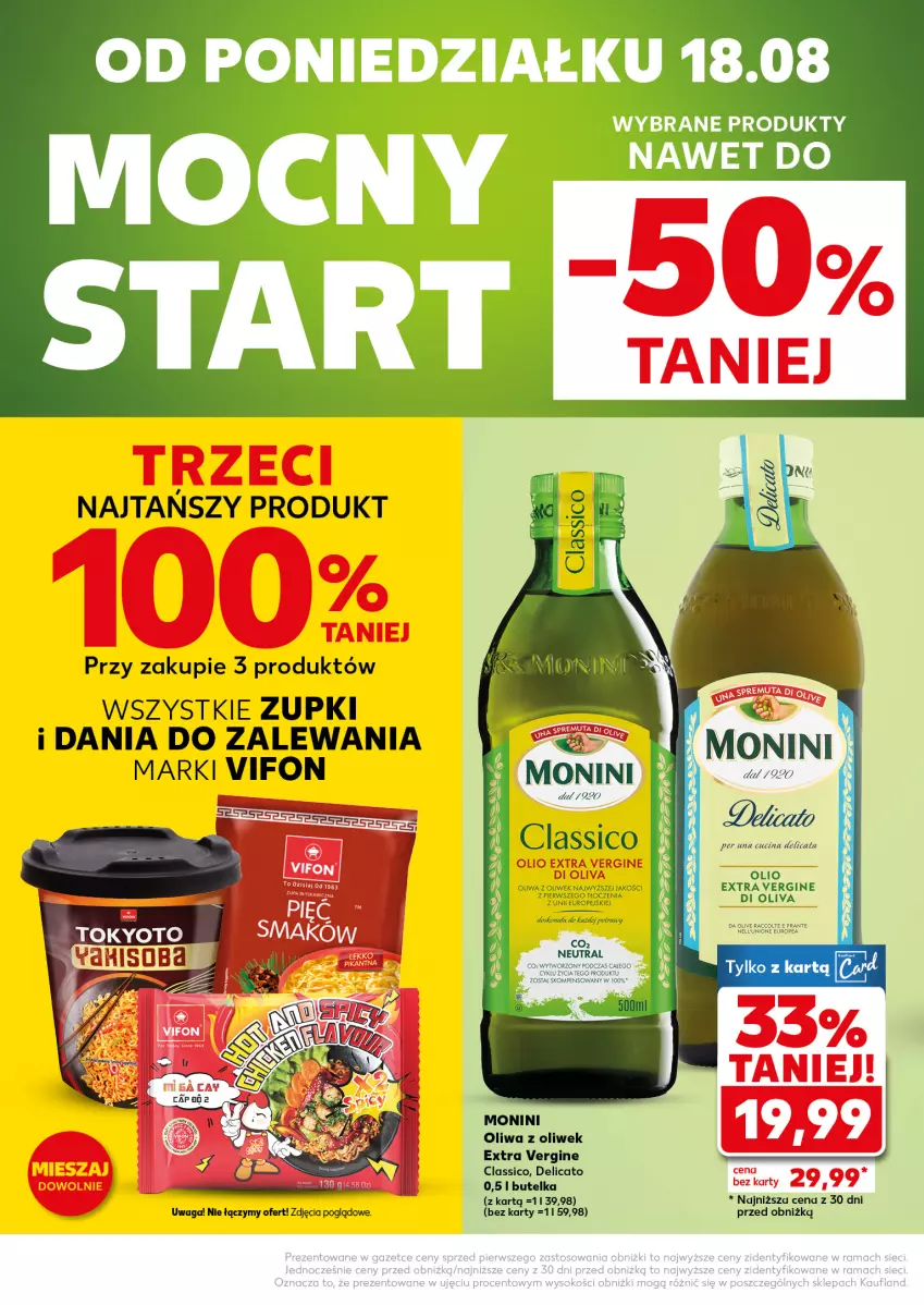 Gazetka promocyjna Kaufland - Mocny Start - ważna 18.08 do 20.08.2025 - strona 4 - produkty: Gin, Monini, Oliwa, Oliwa z oliwek, Waga