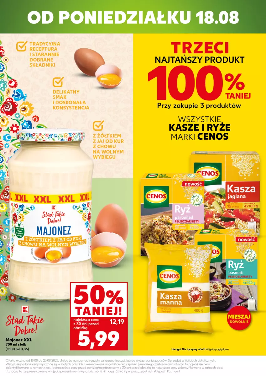 Gazetka promocyjna Kaufland - Mocny Start - ważna 18.08 do 20.08.2025 - strona 5 - produkty: Cenos, Rama, Ryż, Waga