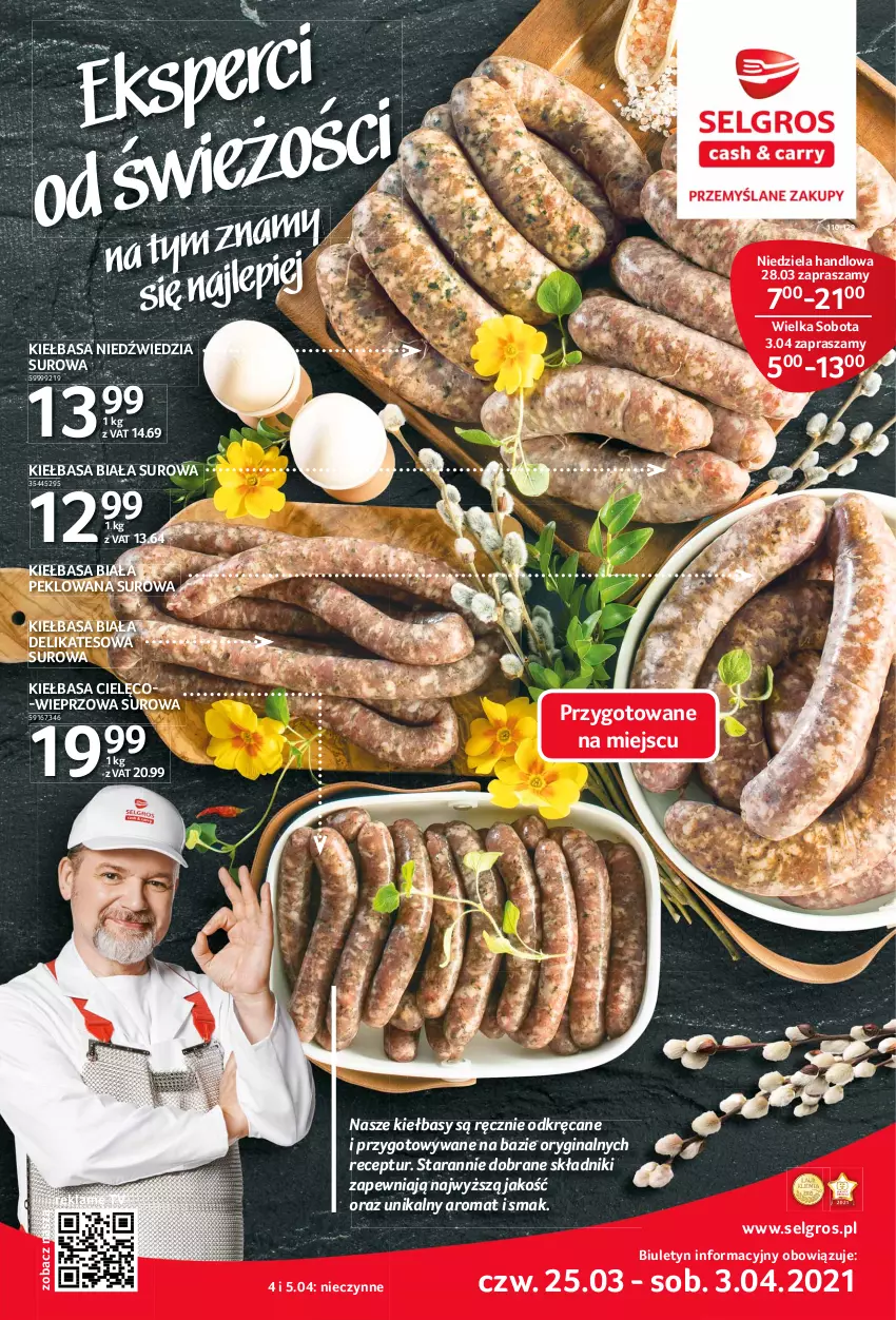 Gazetka promocyjna Selgros - Katalog eksperci od świeżości - ważna 08.03 do 04.08.2021 - strona 1 - produkty: Gin, Kiełbasa, Kiełbasa biała, LG