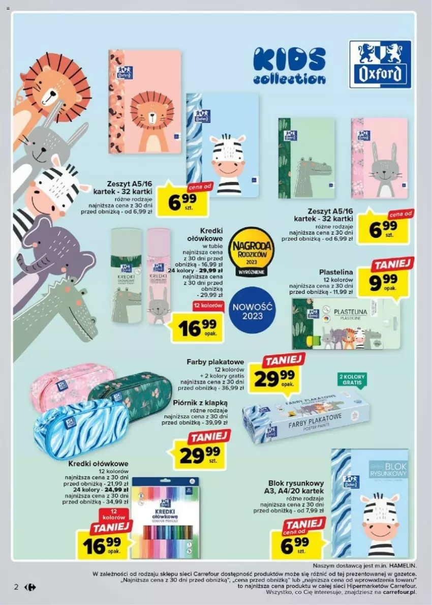 Gazetka promocyjna Carrefour - ważna 08.08 do 19.08.2023 - strona 12 - produkty: Fa, Gra, Piórnik, Plastelina