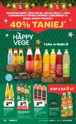 Gazetka promocyjna Netto - Od Czwartku - Gazetka - ważna od 23.12 do 23.12.2025 - strona 22 - produkty: Sok, Por, Lemoniada, Tropical, Napój gazowany, Tymbark, Smoothie, Limonka, Aronia, Kubuś, Napój, Hortex