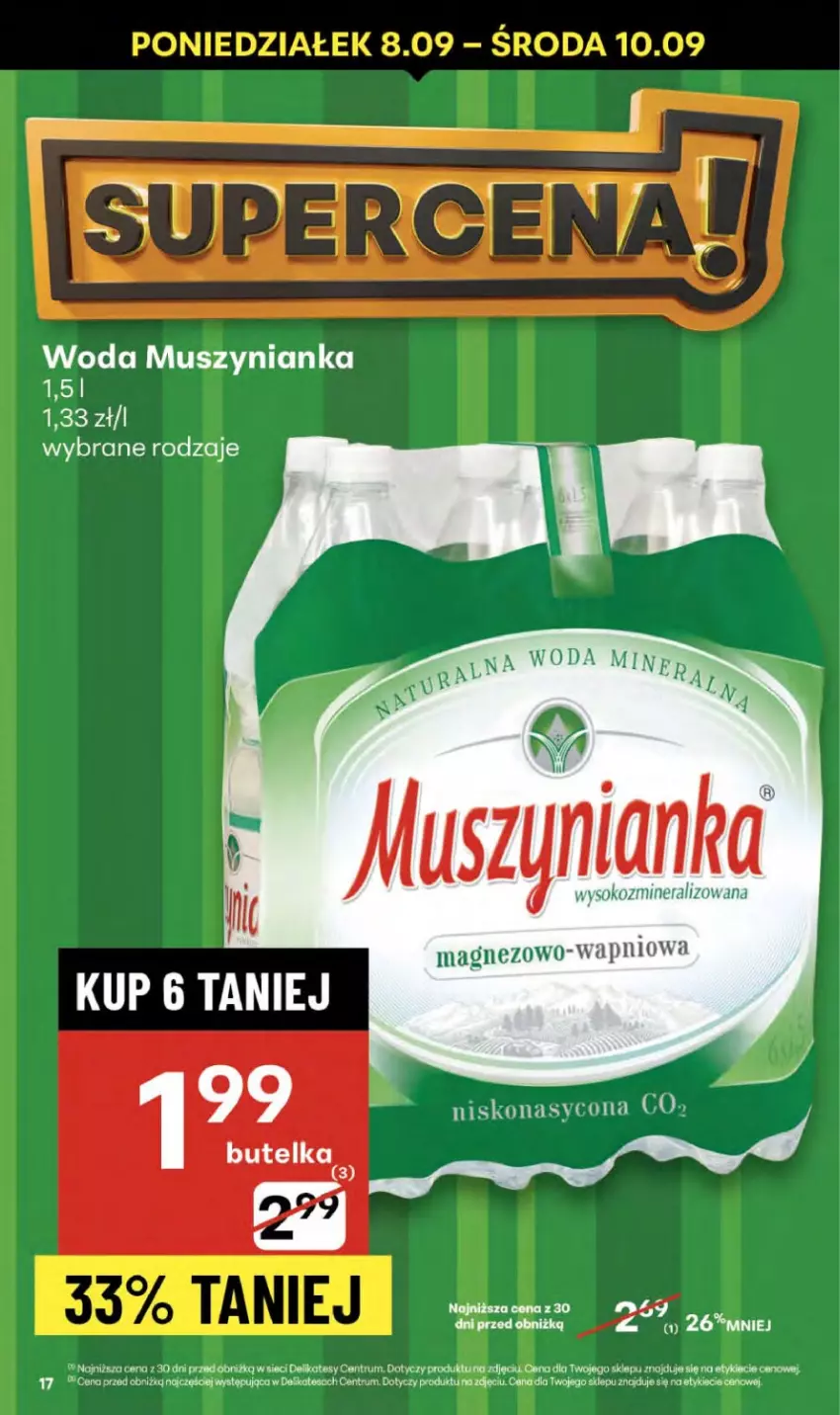 Gazetka promocyjna Delikatesy Centrum - Franczyza DC36 Czwartek - ważna 04.09 do 10.09.2025 - strona 17 - produkty: Magnez, Mus, Muszynianka, Rum, Sok, Woda