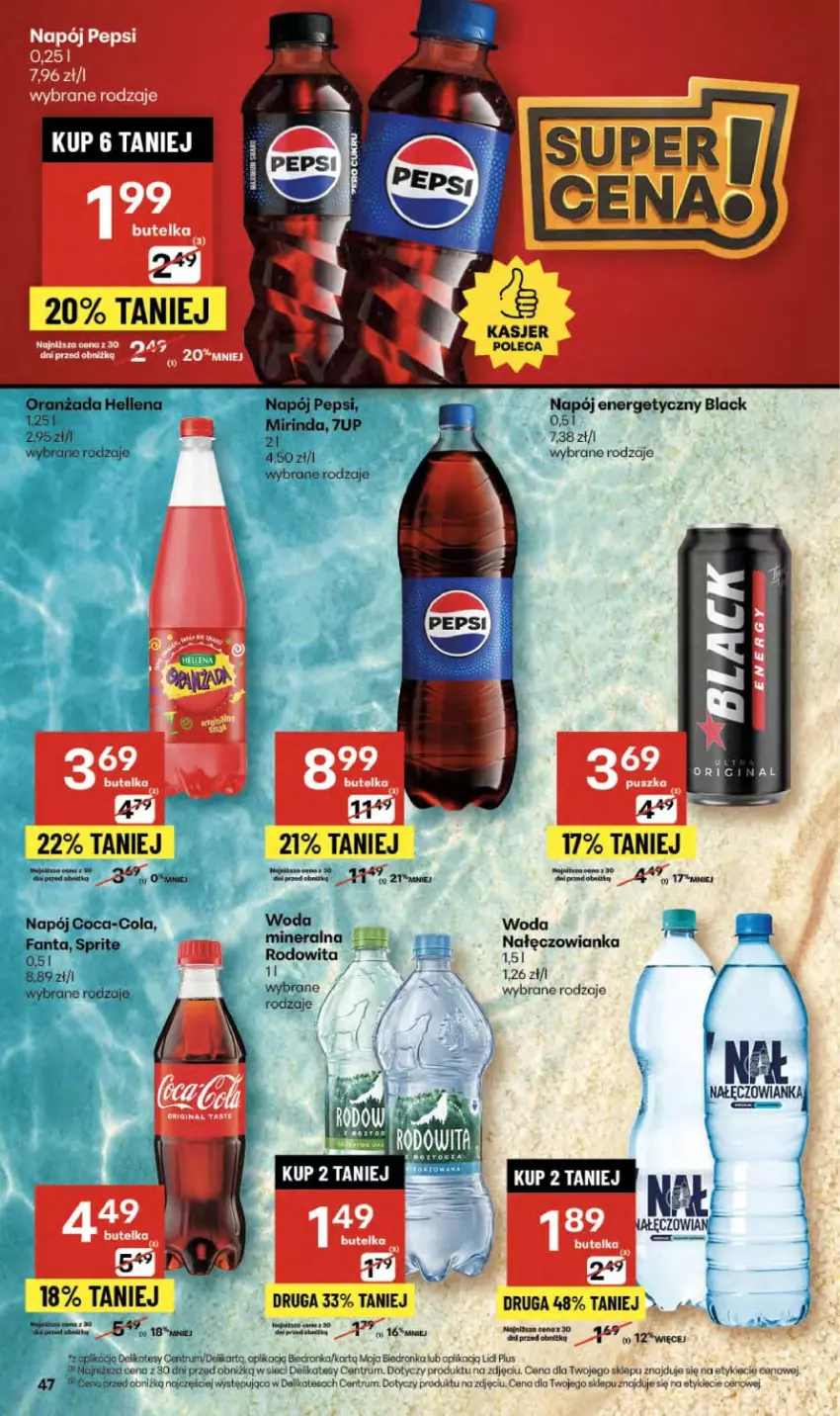 Gazetka promocyjna Delikatesy Centrum - Franczyza DC36 Czwartek - ważna 04.09 do 10.09.2025 - strona 47 - produkty: Lack, Nałęczowianka, Rum, Woda