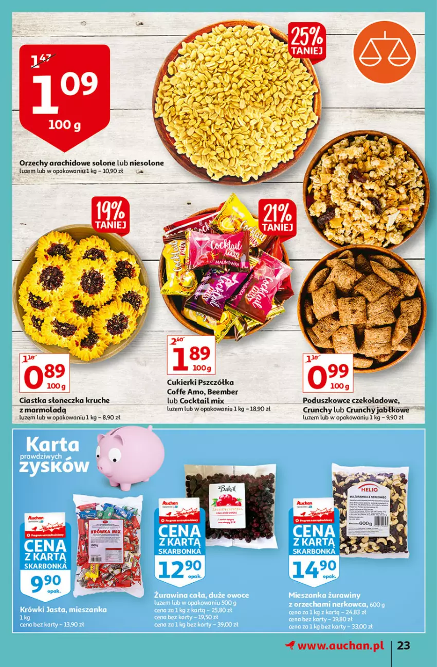 Gazetka promocyjna Auchan - przeNISKIE CENY na 1001 drobiazgów Hipermarkety - ważna 04.02 do 09.02.2022 - strona 23 - produkty: Ciastka, Cukier, Cukierki, Mola