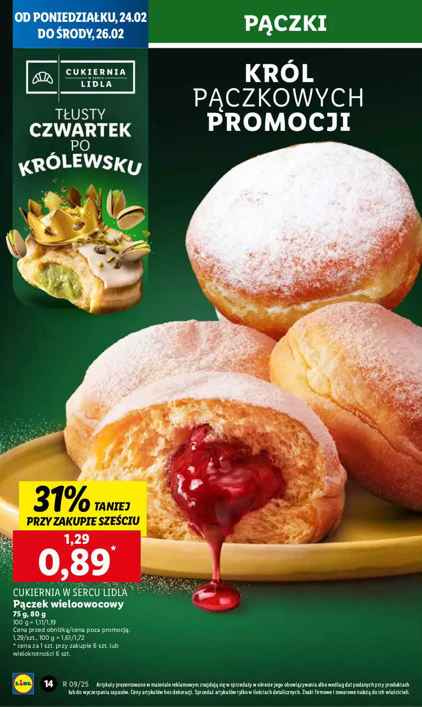 Gazetka promocyjna Lidl - GAZETKA - ważna 24.02 do 26.02.2025 - strona 16 - produkty: Cukier, Pączek, Ser