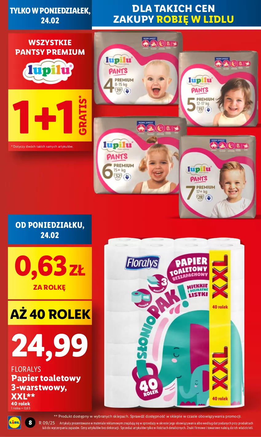 Gazetka promocyjna Lidl - GAZETKA - ważna 24.02 do 26.02.2025 - strona 8 - produkty: Flora, Gra, Papier, Papier toaletowy