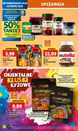 Gazetka promocyjna Lidl - GAZETKA - Gazetka - ważna od 26.02 do 26.02.2025 - strona 50 - produkty: Nutella, Sos, Ryż, Dżem