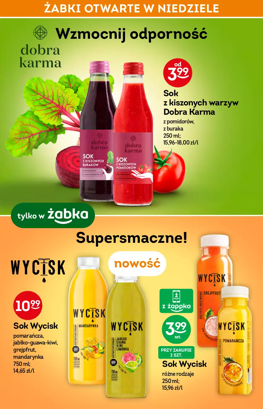 Gazetka promocyjna Żabka - ważna 27.01 do 01.02.2022 - strona 29 - produkty: Grejpfrut, Kiwi, Por, Sok, Sok z kiszonych warzyw