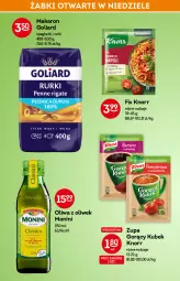 Gazetka promocyjna Żabka - Gazetka - ważna od 01.02 do 01.02.2022 - strona 32 - produkty: Makaron, Zupa, Goliard, Spaghetti, Rurki, Kubek, Oliwa z oliwek, Monini, Knorr
