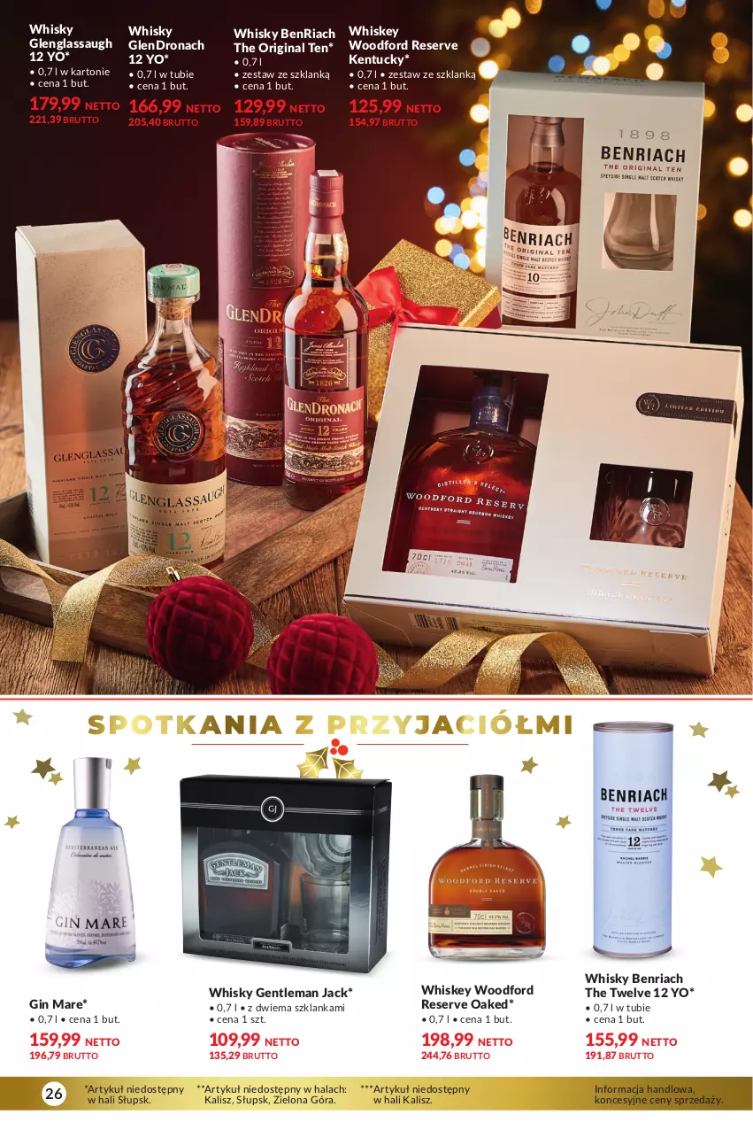 Gazetka promocyjna Makro - Katalog Delikatesy - oferta z alkoholem - ważna 28.11 do 24.12.2023 - strona 26 - produkty: Gin, Ser, Szklanka, Whiskey, Whisky