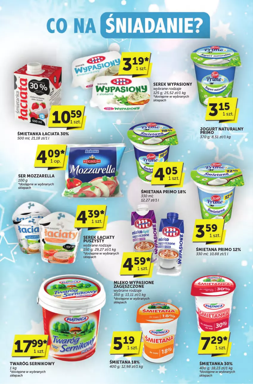 Gazetka promocyjna ABC - ważna 12.12 do 24.12.2024 - strona 3 - produkty: Jogurt, Jogurt naturalny, Mleko, Mozzarella, Ser, Serek, Twaróg