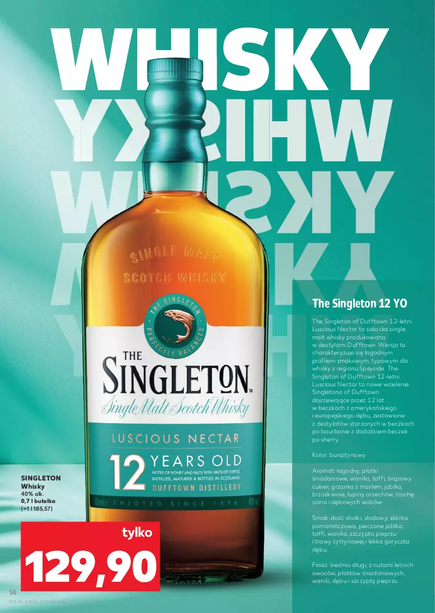 Gazetka promocyjna Kaufland - Barek Kauflandu - ważna 04.09 do 17.09.2025 - strona 14 - produkty: Bourbon, Brzoskwinie, Bursztyn, Cukier, Danio, Jabłka, Koc, Piec, Pieprz, Whisky