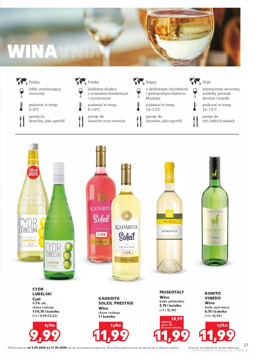 Gazetka promocyjna Kaufland - Barek Kauflandu - ważna 04.09 do 17.09.2025 - strona 21 - produkty: Deser, Gry, Mus, Sałat, Ser, Wino, Wino białe