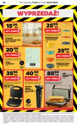 Gazetka promocyjna Netto - Akcesoria i dodatki - Gazetka - ważna od 25.10 do 25.10.2023 - strona 10 - produkty: Kujawski, Top, Sok, Gra, Gofrownica, Golarka, Regał, Podlaski, Stock, Szklanka, Waga, Grill, Fa