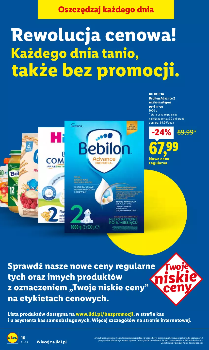 Gazetka promocyjna Lidl - Rewolucja cenowa! - ważna 01.03 do 31.03.2026 - strona 10 - produkty: BEBILON, Mleko, O nas